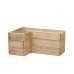L Shaped Wooden Raised Bed